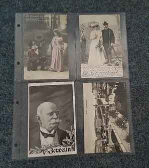 E2: Einsteckblätter mittlere Größe, mit 1, 2 oder 4 Taschen