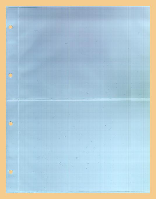 KE2-2: Additional sheets for large complete album with 2 pockets (10 sheets)